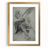 Vintage Gothic Prints - Angelic Figure Medieval Gothic Canvas
