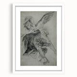 Vintage Gothic Prints - Angelic Figure Medieval Gothic Canvas