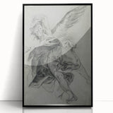 Vintage Gothic Prints - Angelic Figure Medieval Gothic Canvas