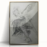 Vintage Gothic Prints - Angelic Figure Medieval Gothic Canvas