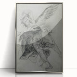 Vintage Gothic Prints - Angelic Figure Medieval Gothic Canvas