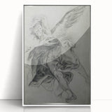 Vintage Gothic Prints - Angelic Figure Medieval Gothic Canvas