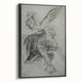 Vintage Gothic Prints - Angelic Figure Medieval Gothic Canvas