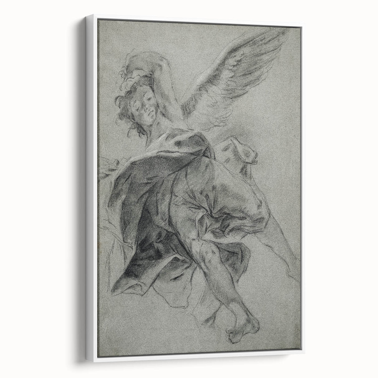 Vintage Gothic Prints - Angelic Figure Medieval Gothic Canvas