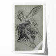 Vintage Gothic Prints - Angelic Figure Medieval Gothic Canvas
