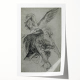 Vintage Gothic Prints - Angelic Figure Medieval Gothic Canvas