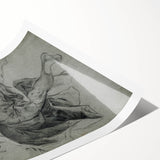 Vintage Gothic Prints - Angelic Figure Medieval Gothic Canvas