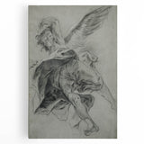 Vintage Gothic Prints - Angelic Figure Medieval Gothic Canvas