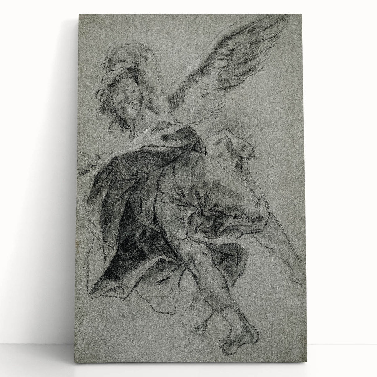 Vintage Gothic Prints - Angelic Figure Medieval Gothic Canvas