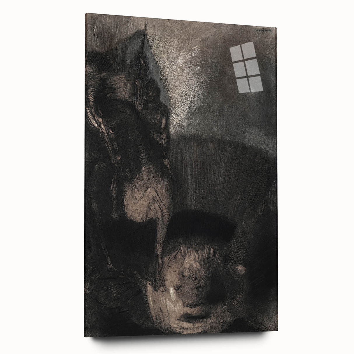 Medieval Gothic Canvas - Dark Knight Vintage Gothic Print