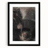 Medieval Gothic Canvas - Dark Knight Vintage Gothic Print