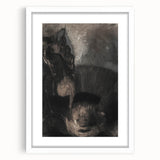 Medieval Gothic Canvas - Dark Knight Vintage Gothic Print