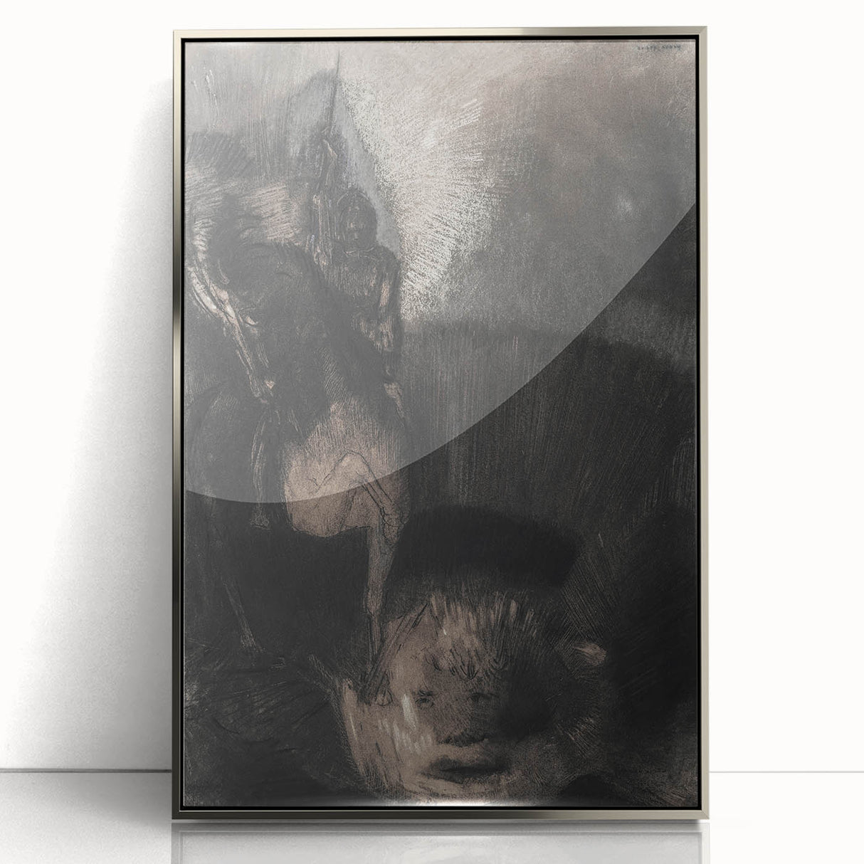 Medieval Gothic Canvas - Dark Knight Vintage Gothic Print