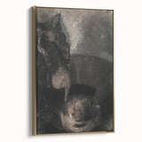 Medieval Gothic Canvas - Dark Knight Vintage Gothic Print