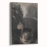 Medieval Gothic Canvas - Dark Knight Vintage Gothic Print