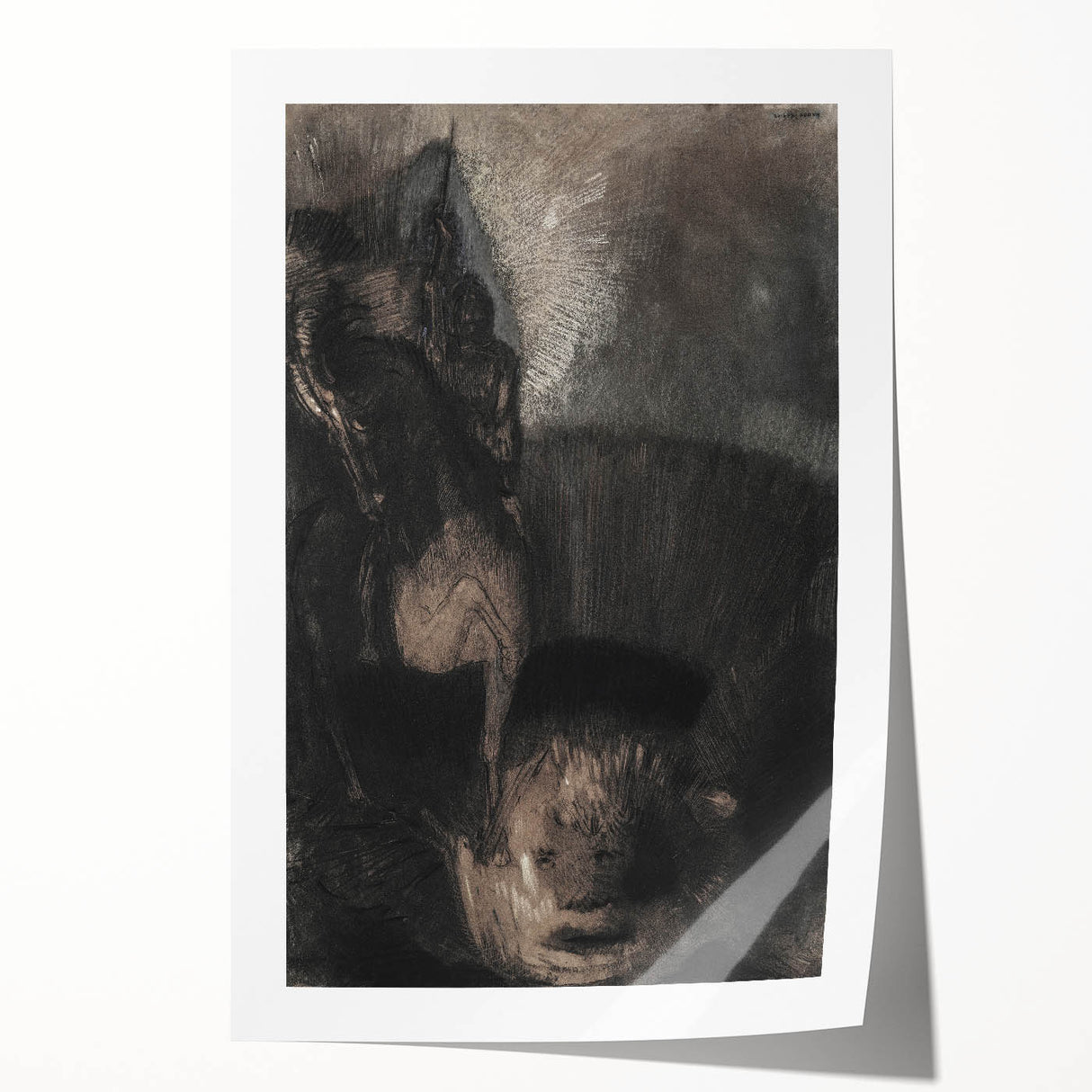Medieval Gothic Canvas - Dark Knight Vintage Gothic Print