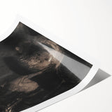 Medieval Gothic Canvas - Dark Knight Vintage Gothic Print