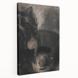 Medieval Gothic Canvas - Dark Knight Vintage Gothic Print