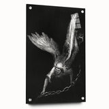 Gothic Wall Art - Dark Angelic Figure Medieval Gothic Canvas Print