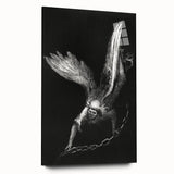 Gothic Wall Art - Dark Angelic Figure Medieval Gothic Canvas Print