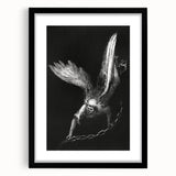 Gothic Wall Art - Dark Angelic Figure Medieval Gothic Canvas Print
