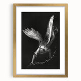 Gothic Wall Art - Dark Angelic Figure Medieval Gothic Canvas Print