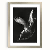 Gothic Wall Art - Dark Angelic Figure Medieval Gothic Canvas Print