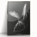 Gothic Wall Art - Dark Angelic Figure Medieval Gothic Canvas Print