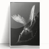 Gothic Wall Art - Dark Angelic Figure Medieval Gothic Canvas Print