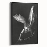 Gothic Wall Art - Dark Angelic Figure Medieval Gothic Canvas Print
