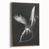 Gothic Wall Art - Dark Angelic Figure Medieval Gothic Canvas Print
