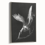 Gothic Wall Art - Dark Angelic Figure Medieval Gothic Canvas Print