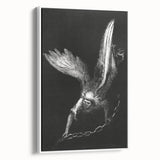 Gothic Wall Art - Dark Angelic Figure Medieval Gothic Canvas Print