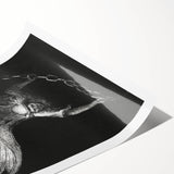 Gothic Wall Art - Dark Angelic Figure Medieval Gothic Canvas Print