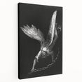 Gothic Wall Art - Dark Angelic Figure Medieval Gothic Canvas Print