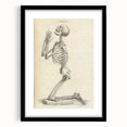 Gothic Wall Art | Medieval Gothic Canvas with Skeleton Illustration