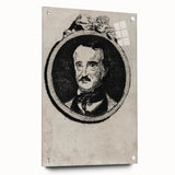 Vintage Gothic Prints - Edgar Allan Poe Portrait Gothic Canvas Art