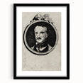 Vintage Gothic Prints - Edgar Allan Poe Portrait Gothic Canvas Art