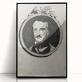 Vintage Gothic Prints - Edgar Allan Poe Portrait Gothic Canvas Art