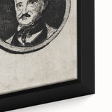 Vintage Gothic Prints - Edgar Allan Poe Portrait Gothic Canvas Art