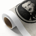 Vintage Gothic Prints - Edgar Allan Poe Portrait Gothic Canvas Art