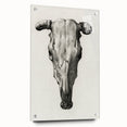Gothic Artworks - Vintage Skull Illustration Medieval Gothic Canvas Print