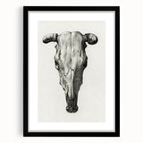 Gothic Artworks - Vintage Skull Illustration Medieval Gothic Canvas Print