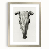 Gothic Artworks - Vintage Skull Illustration Medieval Gothic Canvas Print