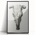 Gothic Artworks - Vintage Skull Illustration Medieval Gothic Canvas Print
