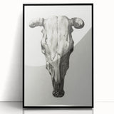 Gothic Artworks - Vintage Skull Illustration Medieval Gothic Canvas Print