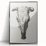 Gothic Artworks - Vintage Skull Illustration Medieval Gothic Canvas Print