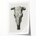 Gothic Artworks - Vintage Skull Illustration Medieval Gothic Canvas Print