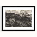 Medieval Gothic Canvas - Knight’s Journey Artwork for Dark Decor Style