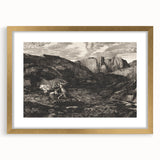 Medieval Gothic Canvas - Knight’s Journey Artwork for Dark Decor Style